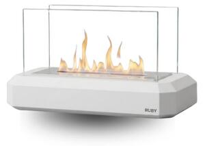 Tecno Air System Camino a Bioetanolo Biocamino Capacit 1 Litro 1000 Watt 207x347x177 mm colore Bianco - RUBY Auta White