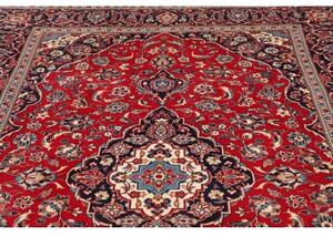 Tappeto Ardakan Medaglione Floreale Rosso Blu Scuro 197x304 Cm