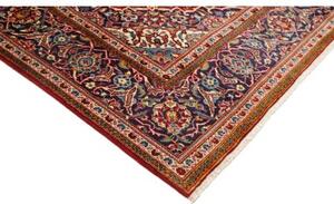 Tappeto Ardakan Medaglione Floreale Rosso Scuro Blu Notte 195x303 Cm