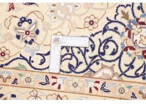Tappeto Nain 9la Medaglione Floreale Avorio Blu Scuro 154x242 Cm
