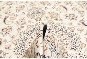 Tappeto Nain 9la Medaglione Floreale Avorio Blu Scuro 210x307 Cm