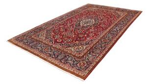 Tappeto Ardakan Medaglione Floreale Rosso Scuro Blu Notte 195x303 Cm