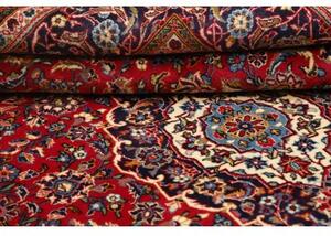 Tappeto Ardakan Medaglione Floreale Rosso Scuro Blu Notte 195x303 Cm