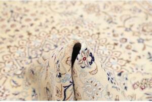 Tappeto Nain 9la Medaglione Floreale Avorio Blu Scuro 154x242 Cm