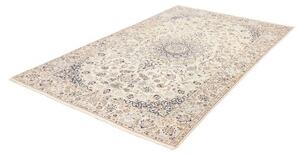 Tappeto Nain 9la Medaglione Floreale Avorio Blu Scuro 154x242 Cm