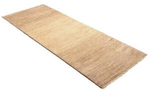 Tappeto Essenzia Tinta Unita Beige Marrone Chiaro Corsia 77x201 Cm