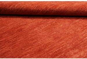 Tappeto Essenzia Tinta Unita Rosso Mattone Arancione Bruciato 152x202 Cm