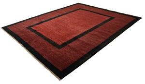 Tappeto Essenzia Geometrico Bordeaux Nero 253x302 Cm