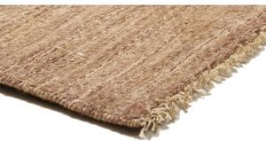 Tappeto Essenzia Tinta Unita Beige Marrone Chiaro Corsia 77x201 Cm