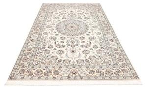 Tappeto Nain 9la Medaglione Floreale Avorio Blu 154x242 Cm