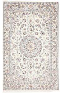 Tappeto Nain 9la Medaglione Floreale Avorio Blu 154x242 Cm