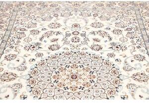 Tappeto Nain 9la Medaglione Floreale Avorio Blu 154x242 Cm