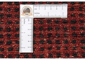 Tappeto Essenzia Geometrico Bordeaux Nero 253x302 Cm