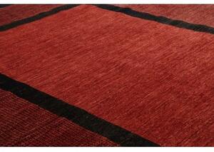 Tappeto Essenzia Geometrico Bordeaux Nero 253x302 Cm