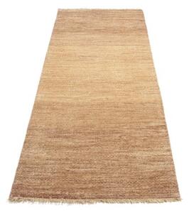 Tappeto Essenzia Tinta Unita Beige Marrone Chiaro Corsia 77x201 Cm