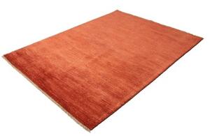 Tappeto Essenzia Tinta Unita Rosso Mattone Arancione Bruciato 152x202 Cm