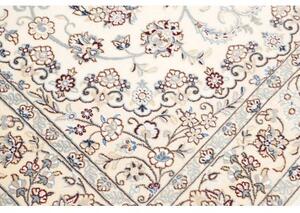 Tappeto Nain 9la Medaglione Floreale Avorio Blu 154x242 Cm
