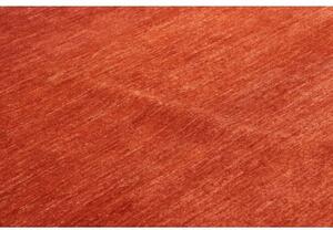 Tappeto Essenzia Tinta Unita Rosso Mattone Arancione Bruciato 152x202 Cm