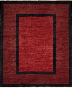 Tappeto Essenzia Geometrico Bordeaux Nero 253x302 Cm