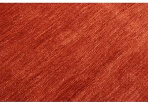Tappeto Essenzia Tinta Unita Rosso Mattone Arancione Bruciato 152x202 Cm