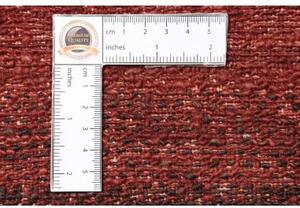 Tappeto Essenzia Geometrico Rosso Scuro Beige 158x203 Cm