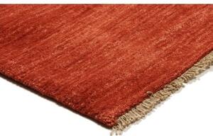 Tappeto Essenzia Tinta Unita Rosso Mattone Arancione Bruciato 152x202 Cm