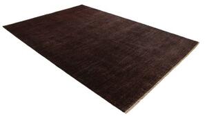 Tappeto Essenzia Tinta Unita Marrone Scuro Nero 201x292 Cm
