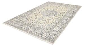Tappeto Nain 9la Medaglione Floreale Avorio Blu 195x290 Cm