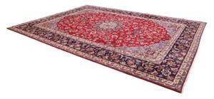 Tappeto Nadjafabad Medaglione Floreale Rosso Blu Scuro 290x401 Cm
