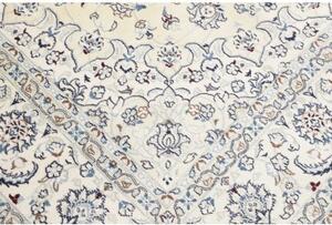 Tappeto Nain 9la Medaglione Floreale Avorio Blu 195x290 Cm