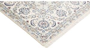 Tappeto Nain 9la Medaglione Floreale Avorio Blu 195x290 Cm