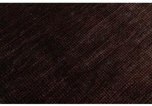 Tappeto Essenzia Tinta Unita Marrone Scuro Nero 201x292 Cm