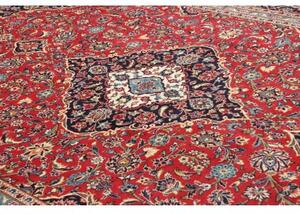 Tappeto Ardakan Medaglione Floreale Rosso Blu Scuro 246x363 Cm