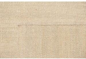 Tappeto Kilim Moderno Tinta Unita Avorio Beige 214x297 Cm