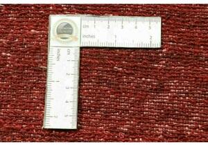 Tappeto Essenzia Geometrico Rosso Scuro Sabbia 171x224 Cm