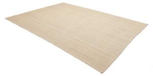 Tappeto Kilim Moderno Tinta Unita Avorio Beige 214x297 Cm