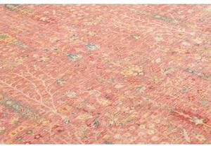 Tappeto Floralia Floreale Rosso Corallo Beige 171x257 Cm