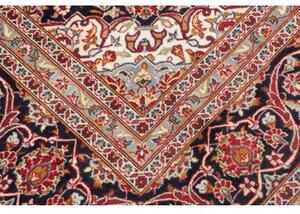 Tappeto Ardakan Medaglione Floreale Rosso Blu Scuro 244x355 Cm