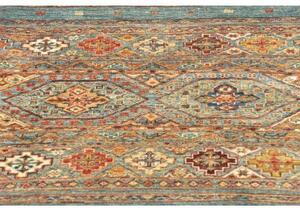 Tappeto Istintia Geometrico Celeste Beige Corsia 80x279 Cm