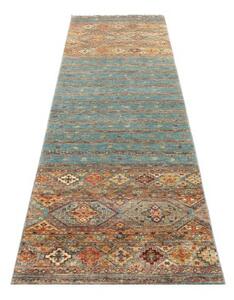 Tappeto Istintia Geometrico Celeste Beige Corsia 80x279 Cm