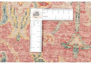 Tappeto Floralia Floreale Rosso Corallo Beige 171x257 Cm