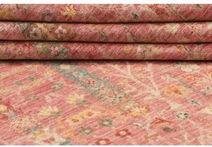 Tappeto Floralia Floreale Rosso Corallo Beige 171x257 Cm