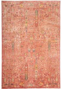 Tappeto Floralia Floreale Rosso Corallo Beige 171x257 Cm