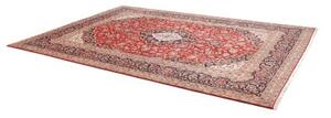 Tappeto Ardakan Medaglione Floreale Rosso Blu Scuro 244x355 Cm