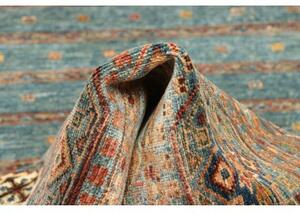 Tappeto Istintia Geometrico Celeste Beige Corsia 80x279 Cm