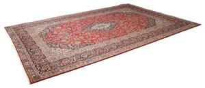 Tappeto Ardakan Medaglione Floreale Rosso Blu Scuro 247x358 Cm