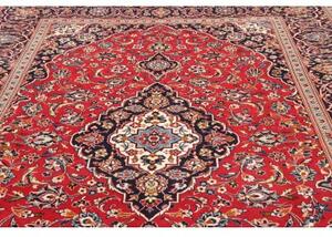 Tappeto Ardakan Medaglione Floreale Rosso Blu Scuro 240x355 Cm