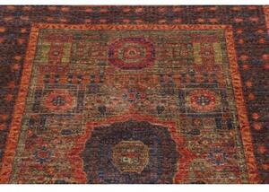 Tappeto Kairo Stilizzato Blu Scuro Rosso Ruggine 97x150 Cm