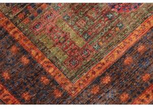 Tappeto Kairo Stilizzato Blu Scuro Rosso Ruggine 97x150 Cm