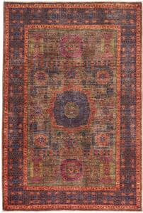 Tappeto Kairo Stilizzato Blu Scuro Rosso Ruggine 97x150 Cm